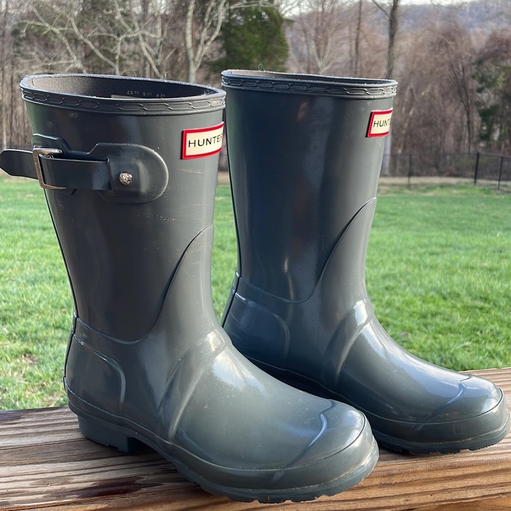 VGUC Hunter Original Short Gloss Rain Boot
